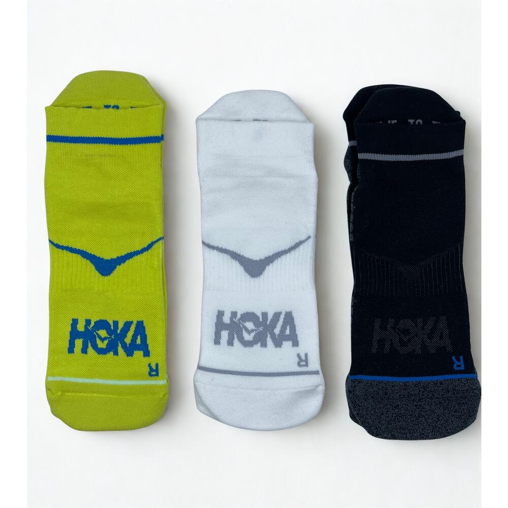 3 Pairs HOKA Time To Fly No Show Socks  Unisex L , NWOT